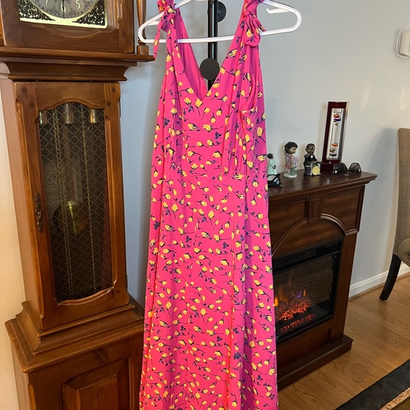 Betsey Johnson Dresses & Skirts - Betsey Johnson Pink Dress with Yellow Floral Design